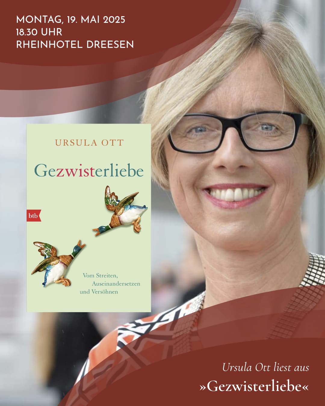 Ursula Ott liest aus »Gezwisterliebe«