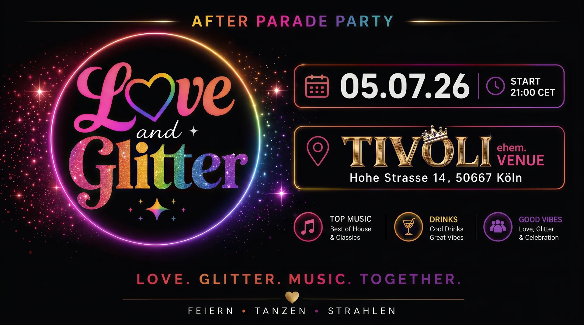 Love & Glitter - AFTER PARADE PARTY