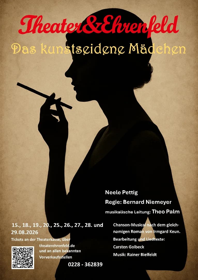 DAS KUNSTSEIDENE MÄDCHEN – Irmgard Keun, Carsten Golbeck, Rainer Bielfeldt – Chanson-Musical