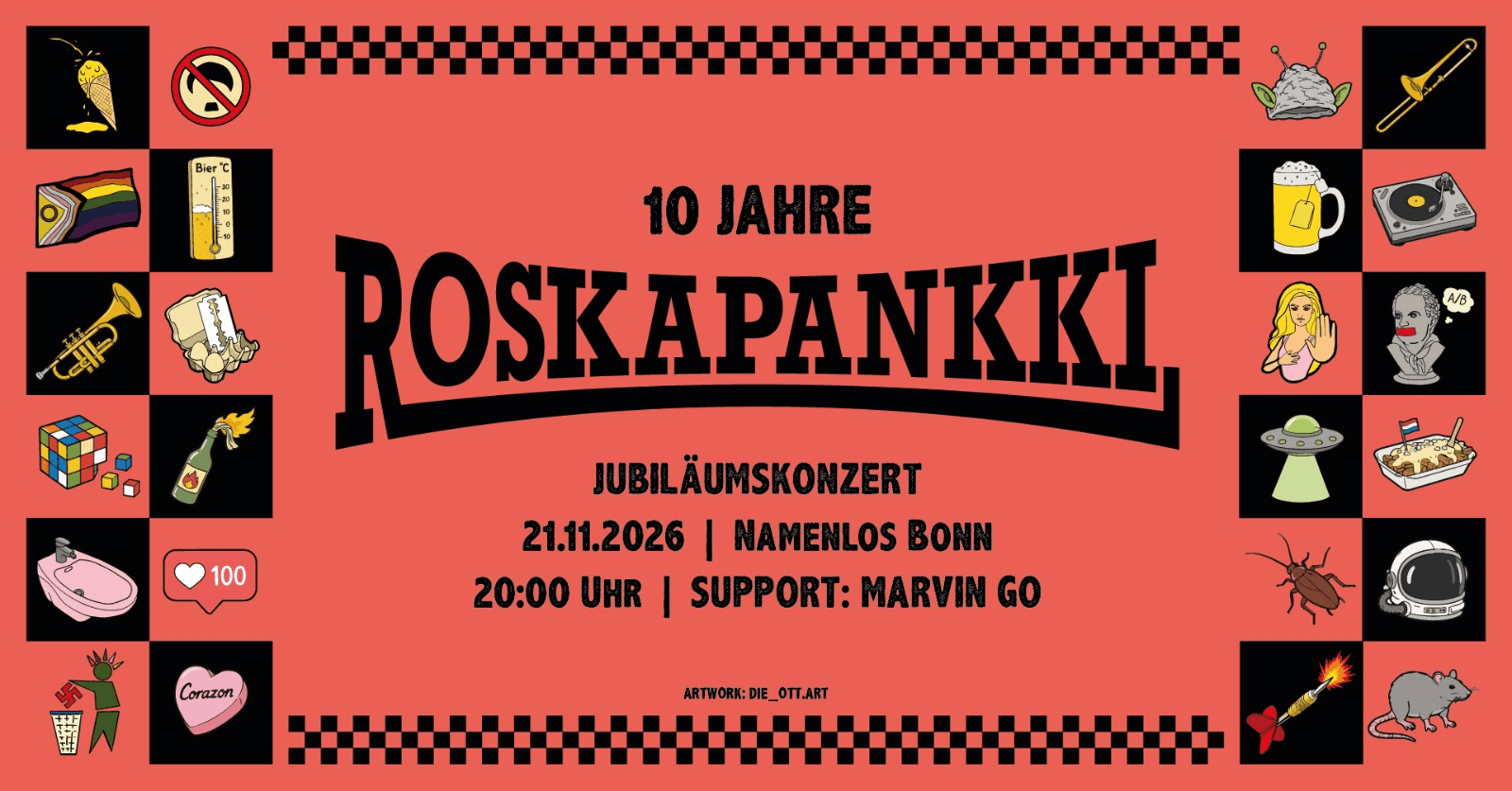 10 Jahre Roskapankki // Support: Marvin Go