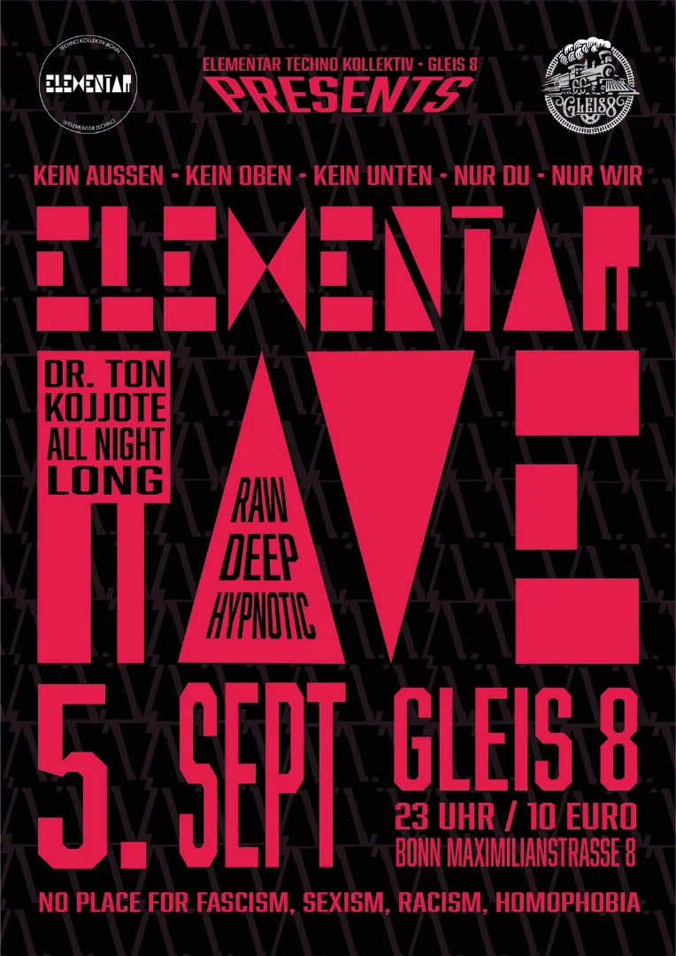 ELEMENTAR RAVE | Gleis 8 | Bonn