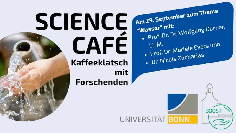 Science Café: „Wasser“ – Kaffeeklatsch mit Forschenden