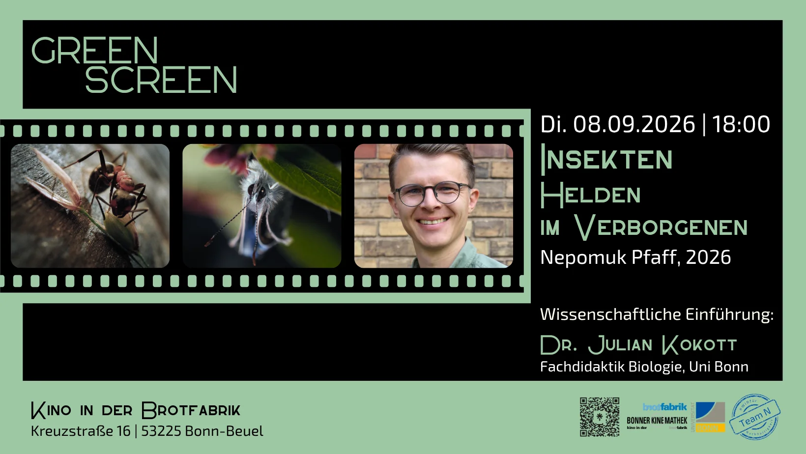 GreenScreen – Kino trifft Nachhaltigkeit mit Dr. Julian Kokott