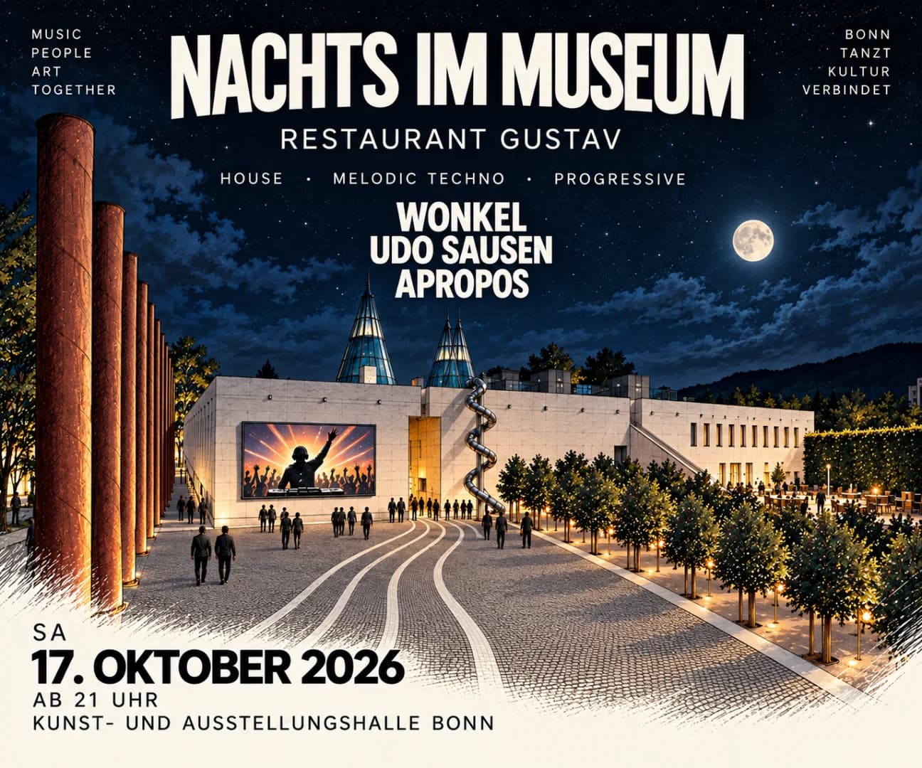 Nachts im Museum mit Apropos, Udo Sausen und Wonkel