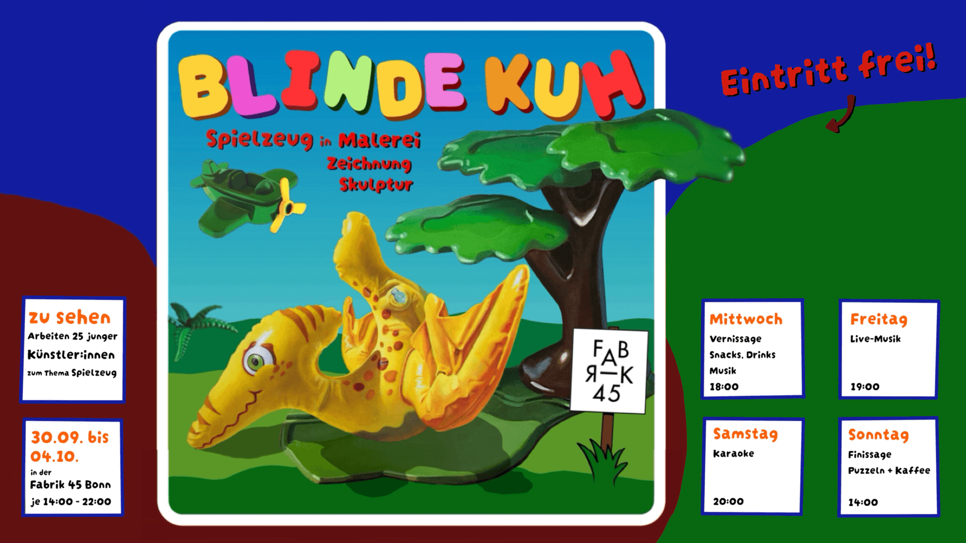 Blinde Kuh - Kunstausstellung zum Thema Spielzeug