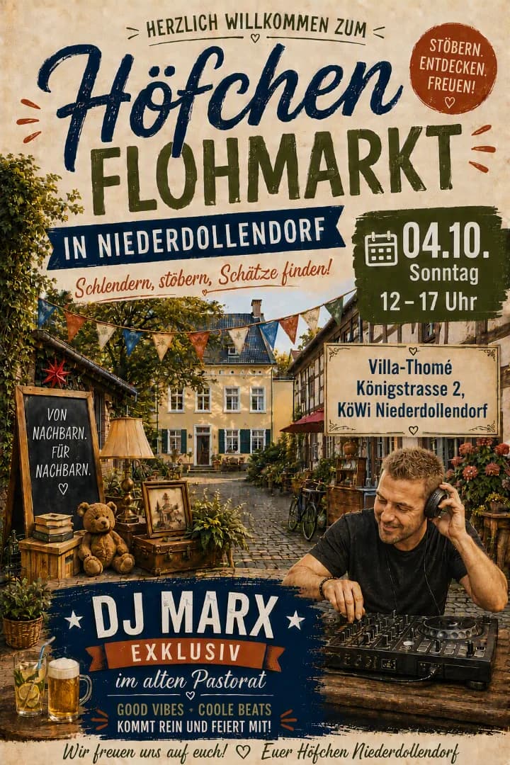 Kindersachenflohmarkt meets House-Music